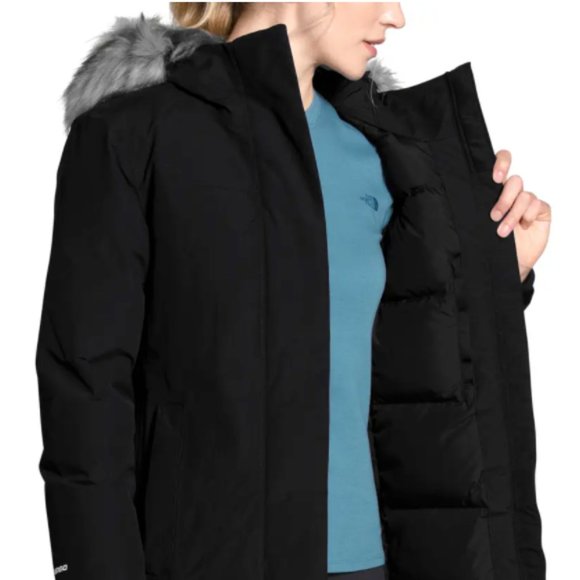 NEW The North Face Arctic Waterproof 550-Fill Down Parka in black size S #2877 - Picture 4 of 11